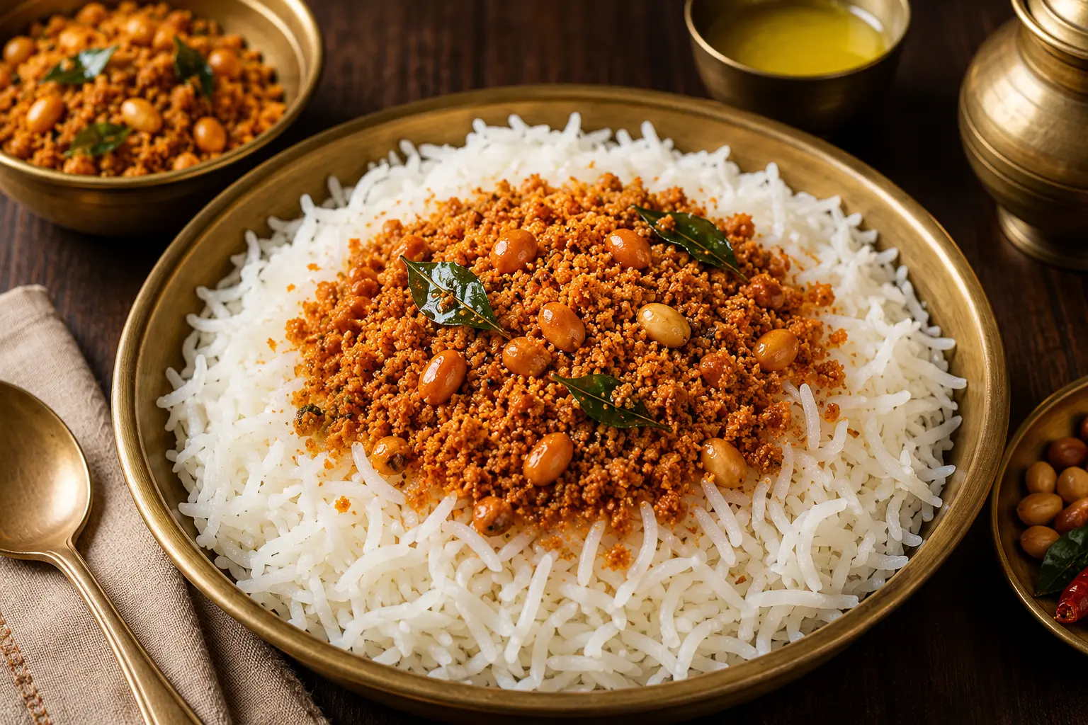 With Hot Rice & Ghee